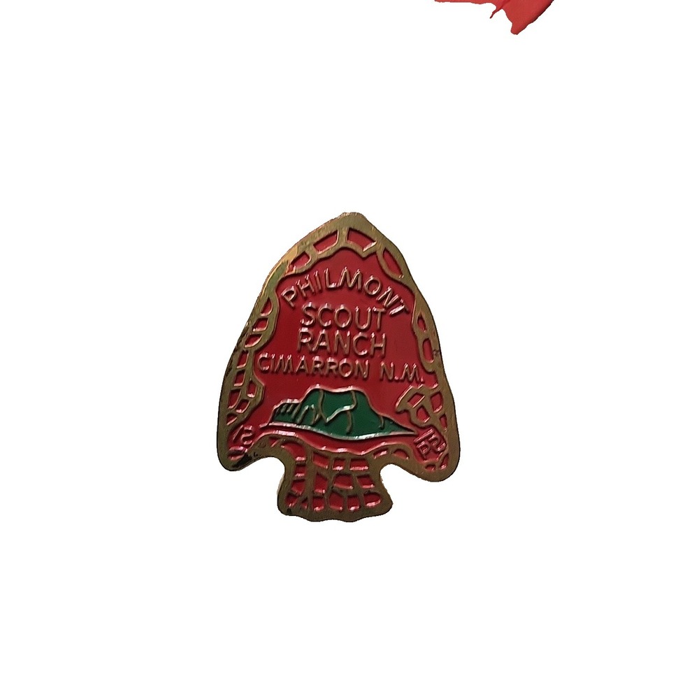 Vtg Philmont Scout Ranch Cimarron NM Arrowhead Neckerchief Slide Boy Scouts BSA